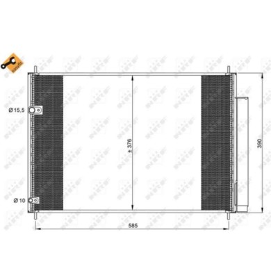 NEUTRO.jpg Condensatore, Climatizzatore 35839 NRF per TOYOTA