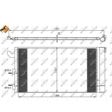 NEUTRO.jpg Condensatore, Climatizzatore 35883 NRF per FIAT