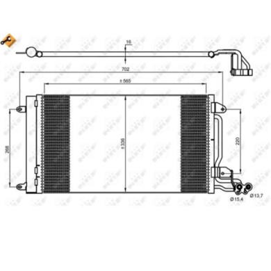 35910_3.JPG Condensatore, Climatizzatore 35910 NRF per AUDI VW SEAT SKODA