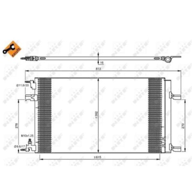 NEUTRO.jpg Condensatore, Climatizzatore 35919 NRF per OPEL CHEVROLET VAUXHALL