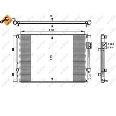 NEUTRO.jpg Condensatore, Climatizzatore 35997 NRF per HYUNDAI KIA