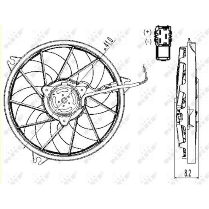 47324_3.JPG Ventola, Raffreddamento motore 47324 NRF per PEUGEOT