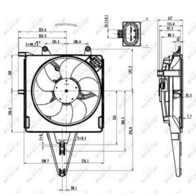 NEUTRO.jpg Ventola, Raffreddamento motore 47431 NRF per FIAT