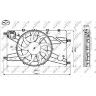 Ventola, Raffreddamento motore 47757 NRF per OPEL CHEVROLET