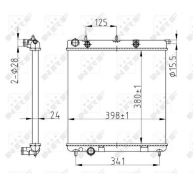 NEUTRO.jpg Radiatore, Raffreddamento motore 50429A NRF per PEUGEOT CITROEN DS