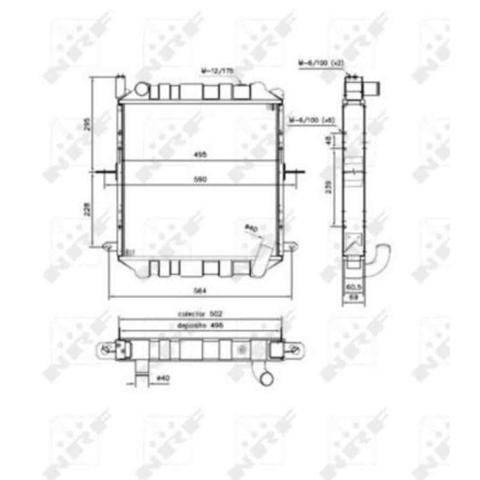 NEUTRO.jpg Radiatore, Raffreddamento motore 52244 NRF per NISSAN
