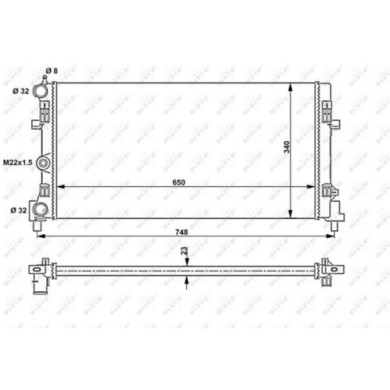 53024A_3.JPG Radiatore, Raffreddamento motore 53024A NRF per AUDI VW SEAT SKODA