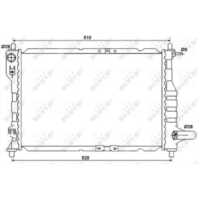 NEUTRO.jpg Radiatore, Raffreddamento motore 53068 NRF per CHEVROLET DAEWOO