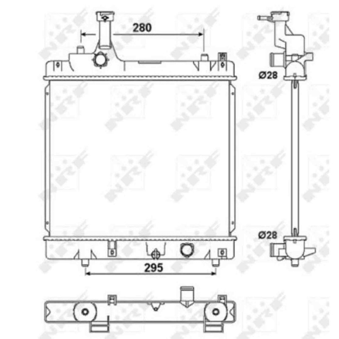 NEUTRO.jpg Radiatore, Raffreddamento motore 53078 NRF per NISSAN SUZUKI