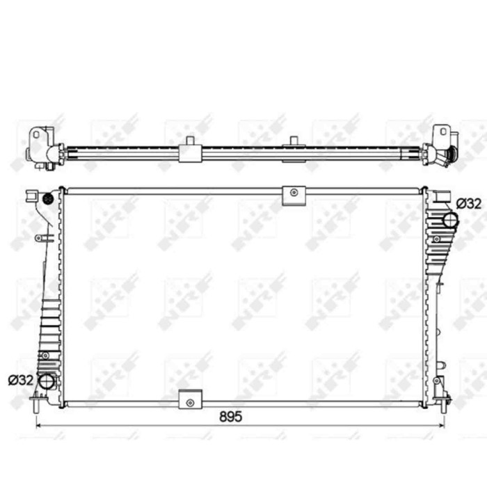 NEUTRO.jpg Radiatore, Raffreddamento motore 53123 NRF per RENAULT OPEL NISSAN
