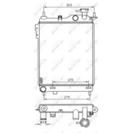 Radiatore, Raffreddamento motore 53359 NRF per HYUNDAI