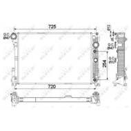 LIBRETTO_RICHIESTA_TARGA.JPG Radiatore, Raffreddamento motore 53968 NRF per MERCEDES-BENZ