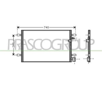 AD034C001_1.JPG Condensatore Per Audi A6 Dal 2004 Al 2008