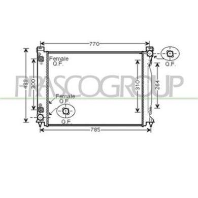 AD034R003_1.JPG Radiatore Per Audi A6 Dal 2004 Al 2008