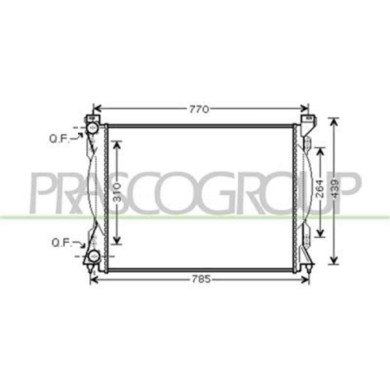 AD034R004_1.JPG Radiatore Per Audi A6 Dal 2004 Al 2008