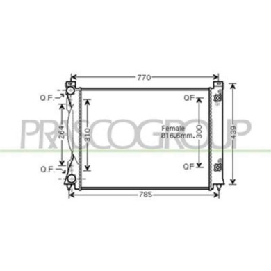 AD034R005_1.JPG Radiatore Per Audi A6 Dal 2004 Al 2008