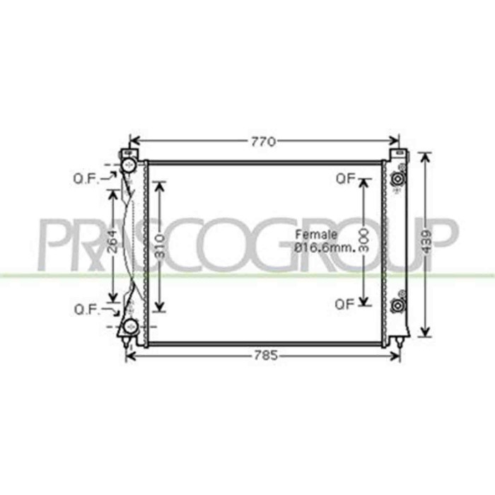 AD034R005_1.JPG Radiatore Per Audi A6 Dal 2004 Al 2008