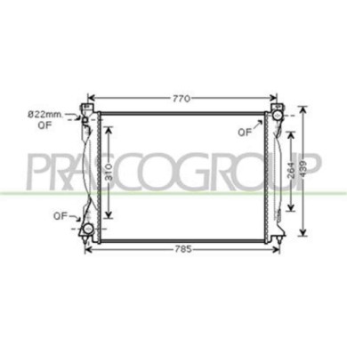 AD034R006_1.JPG Radiatore Per Audi A6 Dal 2004 Al 2008