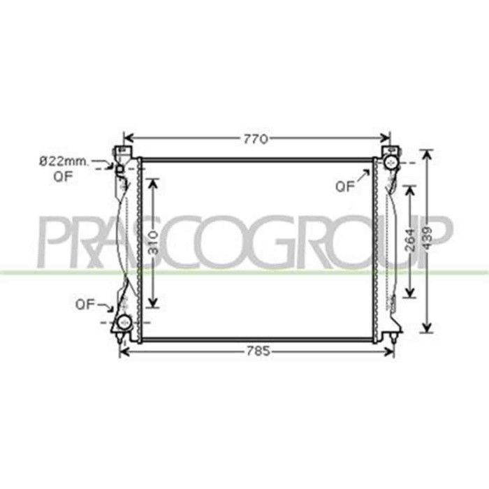 AD034R006_1.JPG Radiatore Per Audi A6 Dal 2004 Al 2008