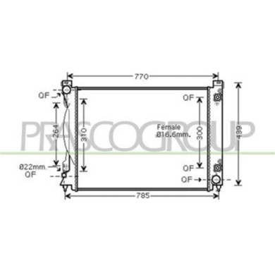 AD034R008_1.JPG Radiatore Per Audi A6 Dal 2004 Al 2008