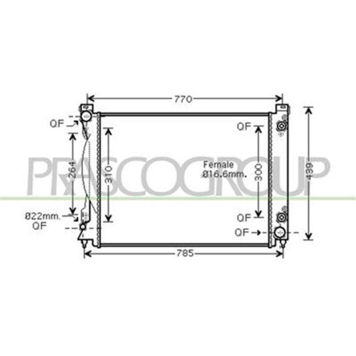 AD034R008_1.JPG Radiatore Per Audi A6 Dal 2004 Al 2008