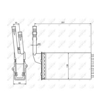58064_3.JPG Scambiatore calore, Riscaldamento abitacolo 58064 NRF per PEUGEOT CITROEN