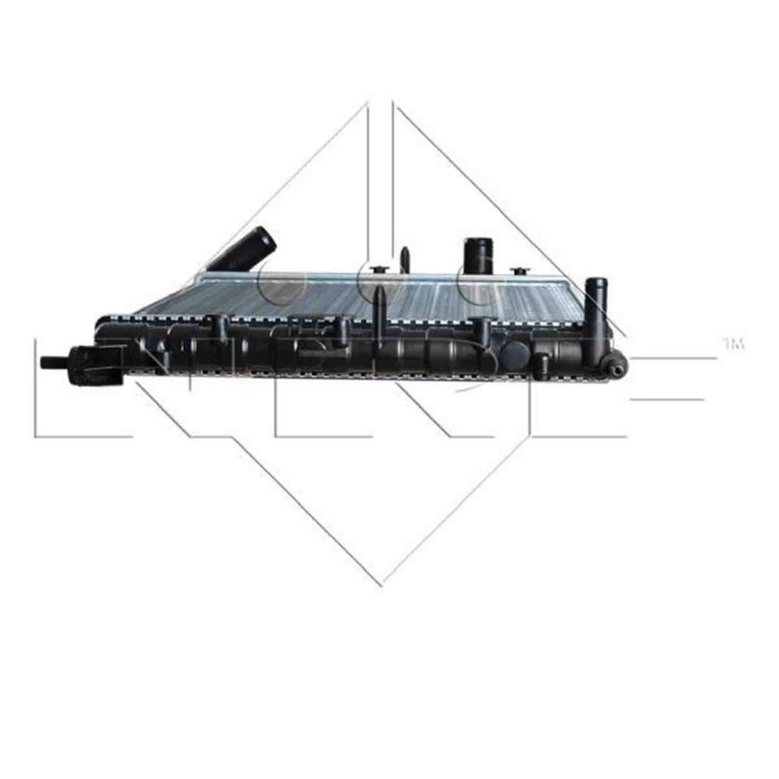 58196_3.JPG Radiatore, Raffreddamento motore 58196 NRF per RENAULT