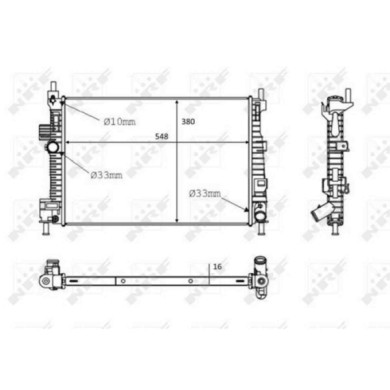 NEUTRO.jpg Radiatore, Raffreddamento motore 58289 NRF per FORD
