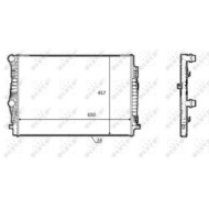 Radiatore, Raffreddamento motore 58392 NRF per AUDI VW SEAT SKODA