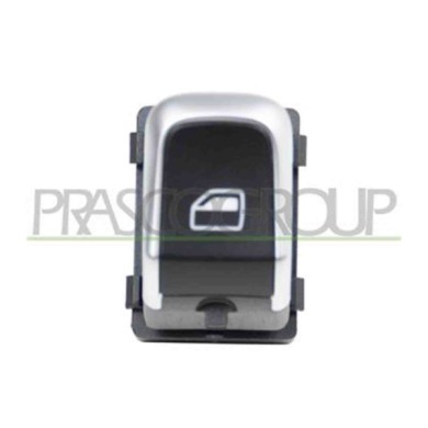 AD040WS03_1.JPG Interruttore Alzacristallo Nero/bordo Cromato Per Audi A6 (4g2) Dal 2011 Al 2014