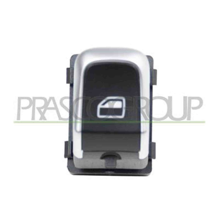 AD040WS03_1.JPG Interruttore Alzacristallo Nero/bordo Cromato Per Audi A6 (4g2) Dal 2011 Al 2014