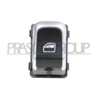 AD040WS03_1.JPG Interruttore Alzacristallo Nero/bordo Cromato Per Audi A6 (4g2) Dal 2011 Al 2014