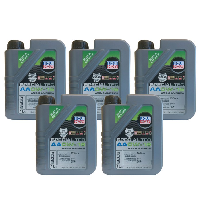 21326_1-LITRO.jpg LIQUI MOLY 21326 OLIO MOTORE 0W16 PER AUTO ASIA O AMERICA E IBRIDE. CONFEZIONE 1 LITRO - 5 Pezzi