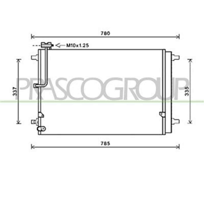 AD064C001_1.JPG Condensatore Per Audi A8 (4h) Dal 2010 Al 2013