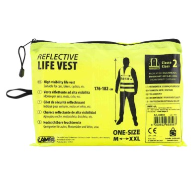 65856-C-01.JPG Lampa - Navpower Kit Completo Sicurezza 2 Gilet Alta Visibilita - 1 Triangolo Veicolo Fermo - 1 Estintore 1kg Abc