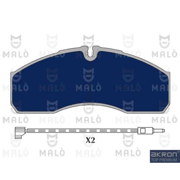 NEUTRO.jpg Kit pastiglie freno, Freno a disco 1050617 AKRON-MALO' per RENAULT