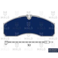 NEUTRO.jpg Kit pastiglie freno, Freno a disco 1050617 AKRON-MALO' per RENAULT