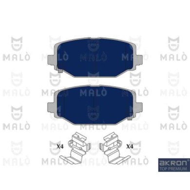 NEUTRO.jpg Kit pastiglie freno, Freno a disco 1051076 AKRON-MALO' per CHRYSLER DODGE