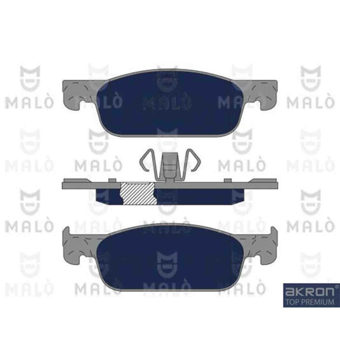 NEUTRO.jpg Kit pastiglie freno, Freno a disco 1051172 AKRON-MALO' per RENAULT DACIA