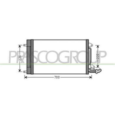 AD120C001_1.JPG Condensatore Per Audi A1 Dal 2010 Al 2014