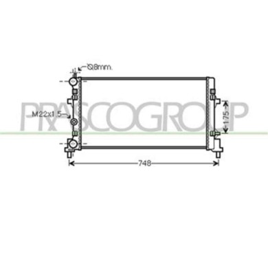 AD120R003_1.JPG Radiatore Per Audi A1 Dal 2010 Al 2014
