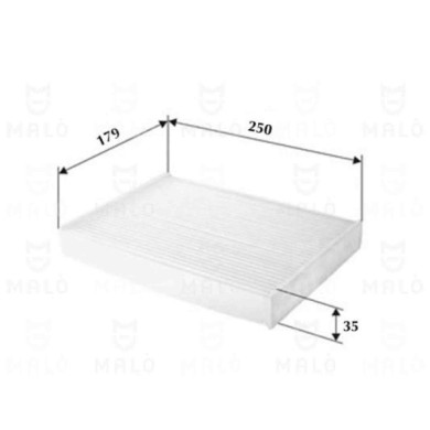 NEUTRO.jpg Filtro, Aria abitacolo 1532121 AKRON-MALO' per RENAULT NISSAN DACIA