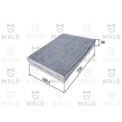 NEUTRO.jpg Filtro, Aria abitacolo 1532122 AKRON-MALO' per RENAULT NISSAN DACIA