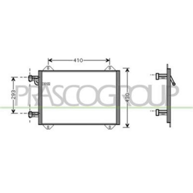 AD302C001_1.JPG Condensatore Per Audi A2 Dal 1999 Al 2005