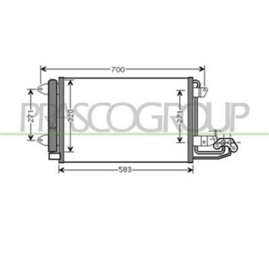 AD320C001_1.JPG Condensatore Per Audi A3 3/5 Porte (8p/8pa) Dal 2003 Al 2008