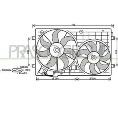 AD320F002_1.JPG Ventola Per Audi A3 3/5 Porte (8p/8pa) Dal 2003 Al 2008