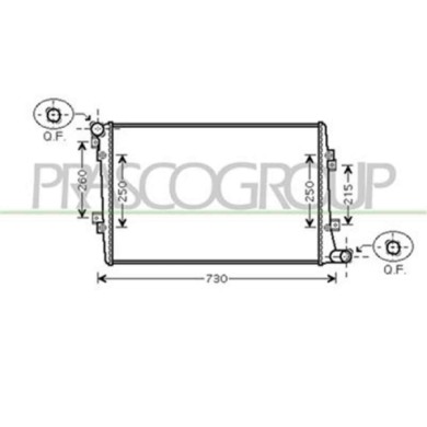 AD320R006_1.JPG Radiatore Per Audi A3 3/5 Porte (8p/8pa) Dal 2003 Al 2008