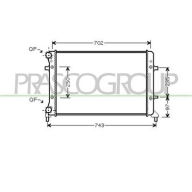 AD320R012_1.JPG Radiatore Per Audi A3 3/5 Porte (8p/8pa) Dal 2003 Al 2008