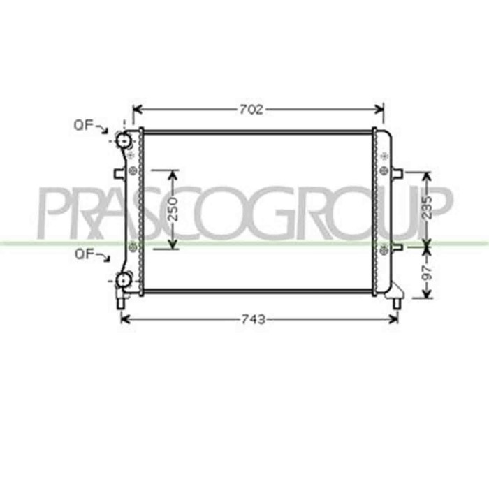 AD320R012_1.JPG Radiatore Per Audi A3 3/5 Porte (8p/8pa) Dal 2003 Al 2008