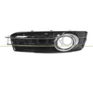 Griglia Destra Paraurti Nera Lucida Per Audi A3 4porte-cabrio (8p/8pa) Dal 2008 Al 2012